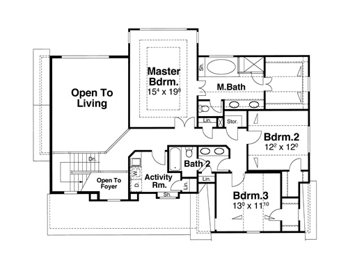 Second Floor image of CARBONE House Plan